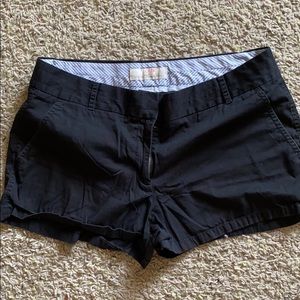 J Crew black chino shorts